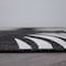 World Rug Gallery Contemporary Palm Leaves Textured Flat Weave Indoor/Outdoor Runner Rug 2'x7' Black 111BLACK2X7 - alternate 8